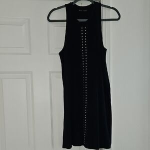 Zara Navy Halter Sheath Mini Dress